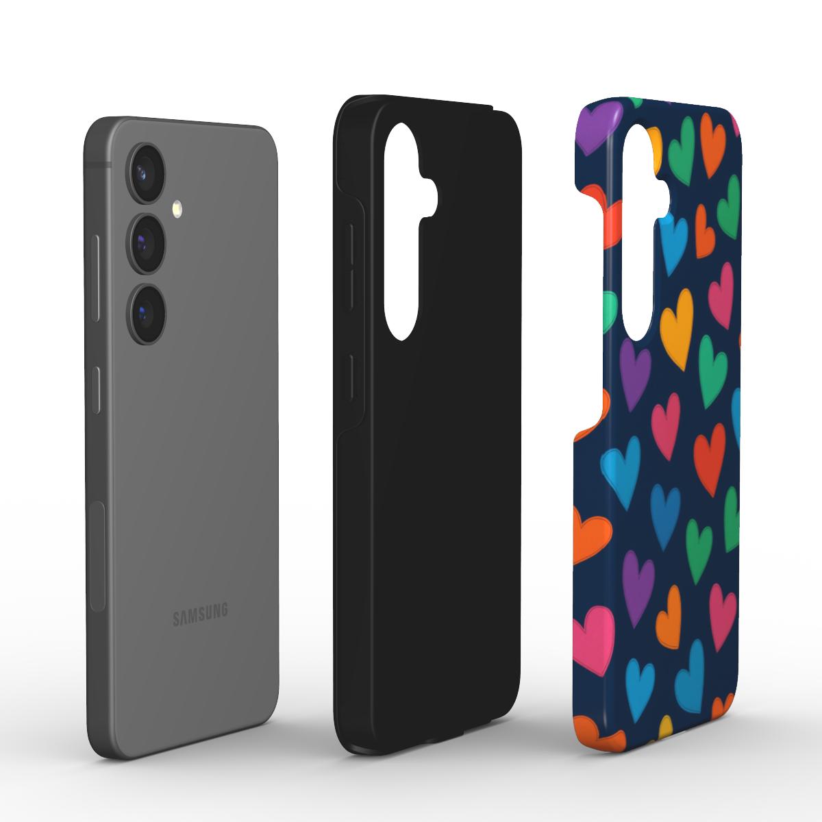 Colorful Hearts Tough Case