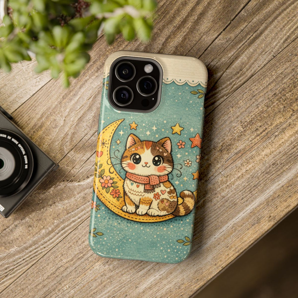 Celestial Cuddle Cat Phone Case - Mockup 4