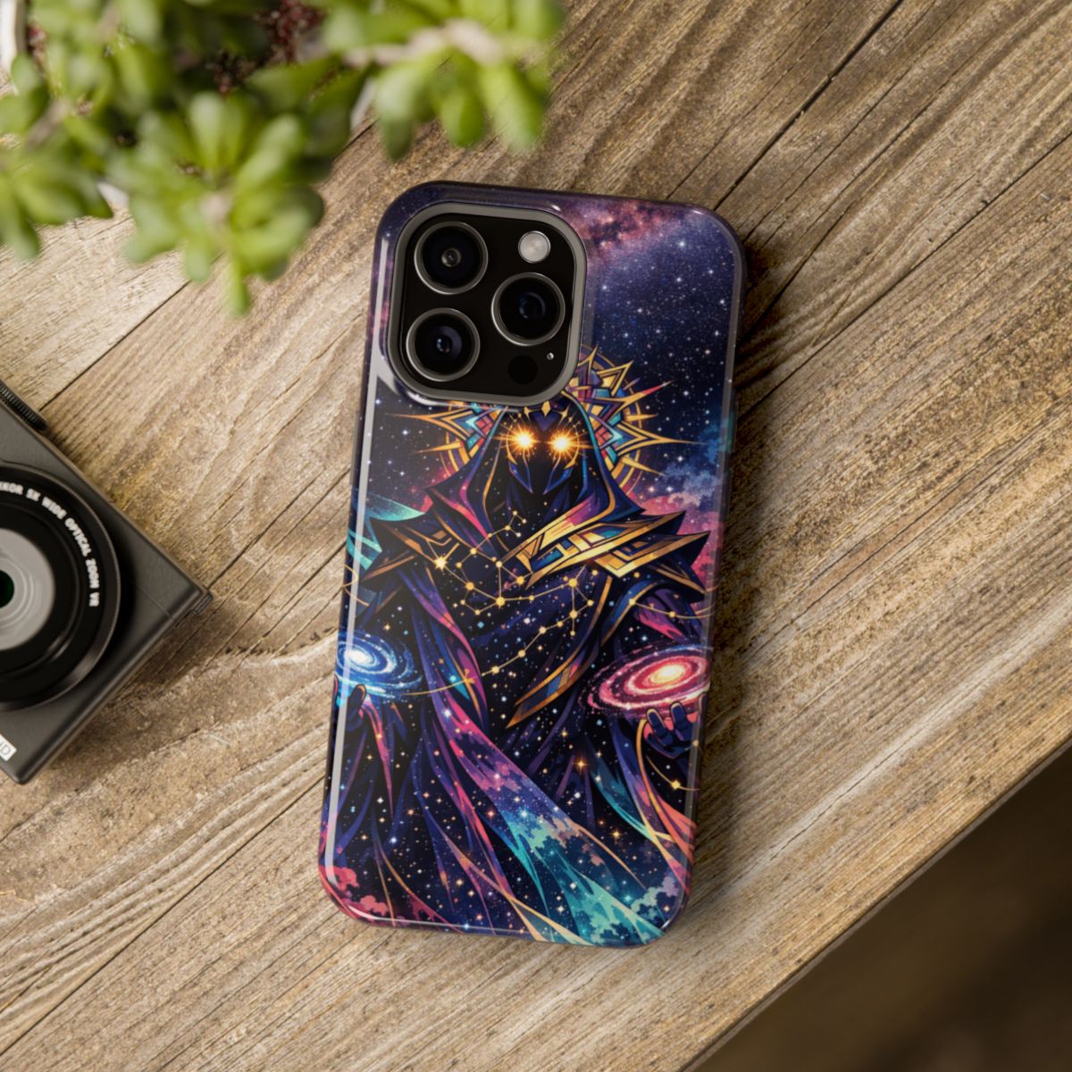 Celestial Guardian Artwork Magnetic Phone Case - Mockup 4