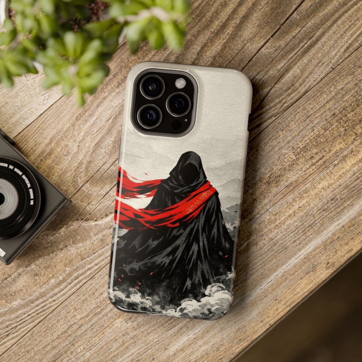 Crimson Veil Essence Phone Case - Mockup 4