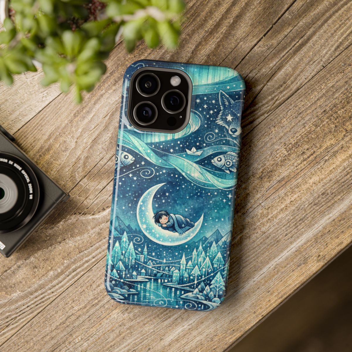 Dreamscape Wonders Magnetic Magnetic Phone Case - Mockup 4