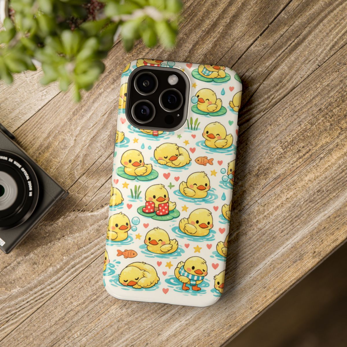 Ducky Paradise Phone Case - Mockup 4