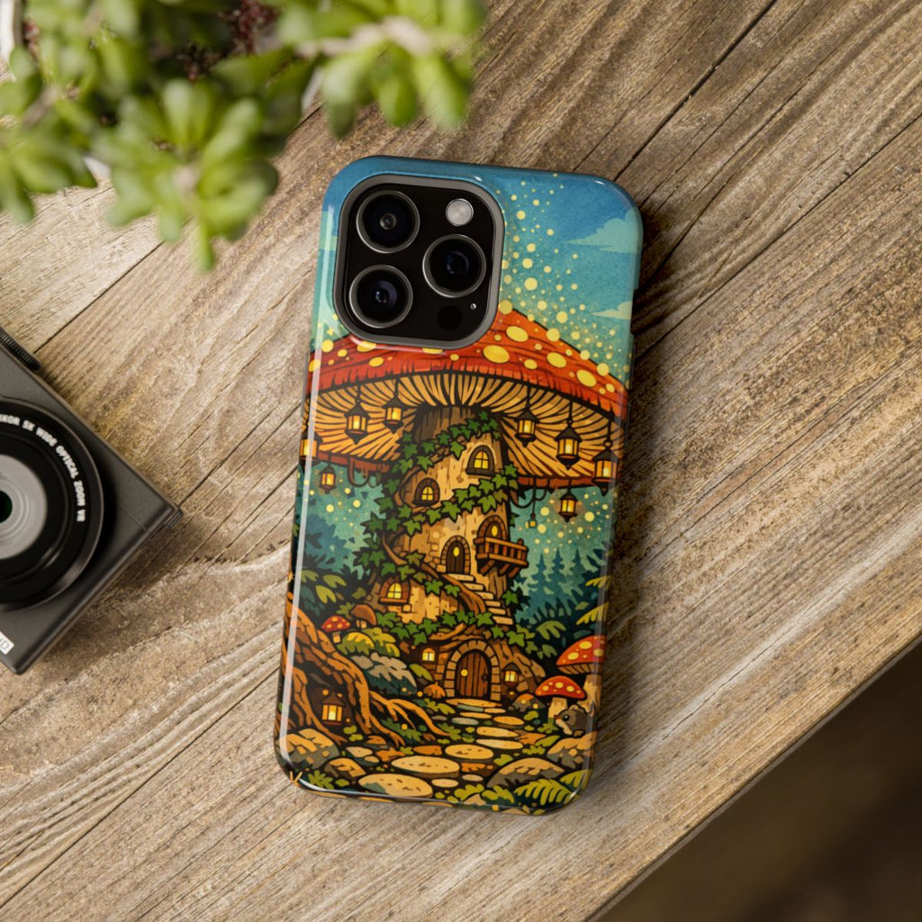 Enchanted Mushroom Haven Magnetic Phone Case - Mockup 4