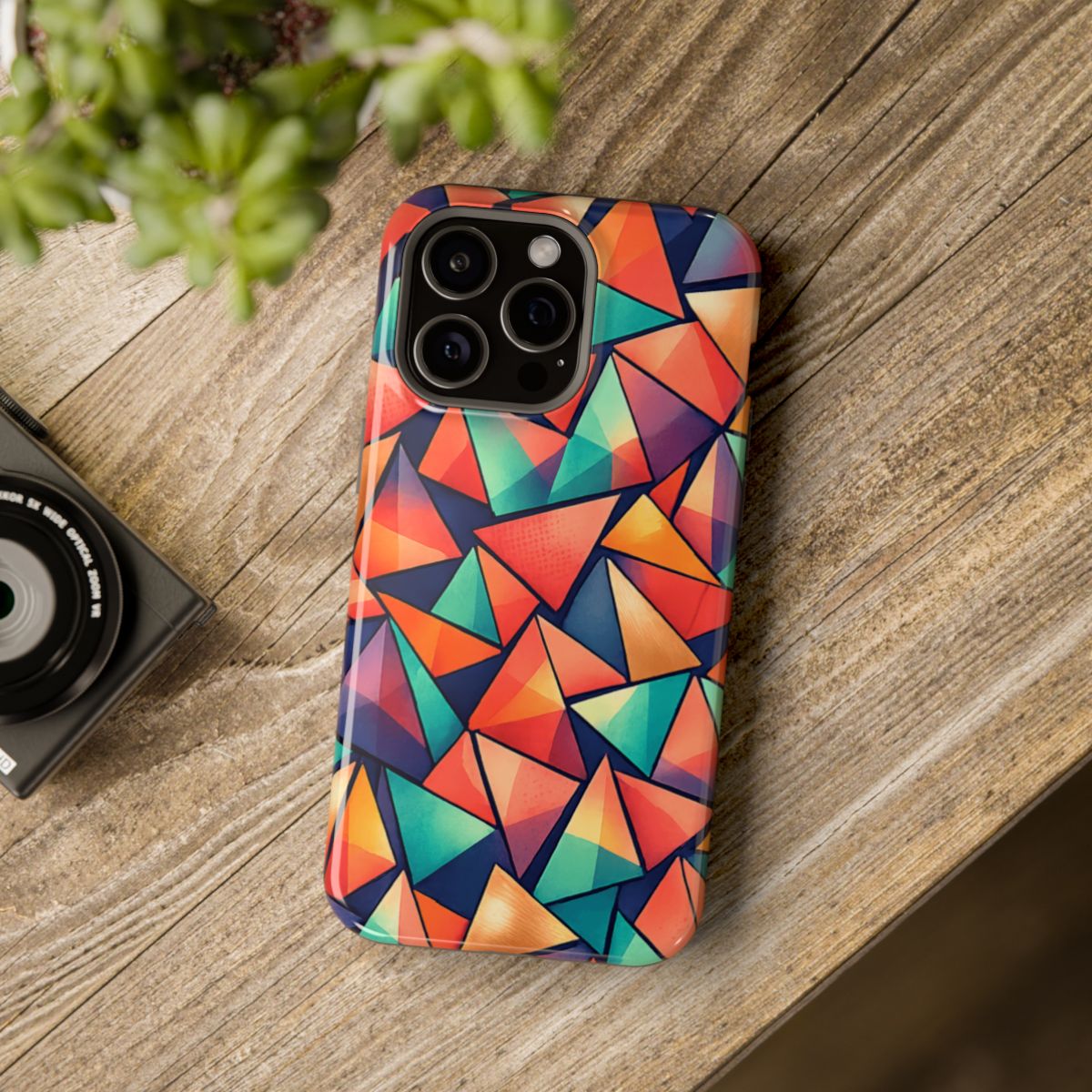 Geometric Madness Magnetic Phone Case - Mockup 4