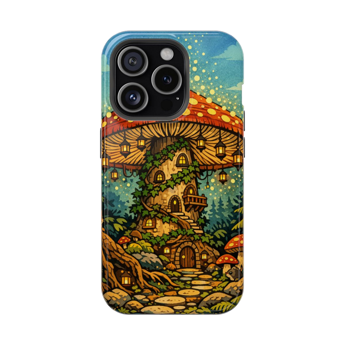 Enchanted Mushroom Haven Phone Case - iPhone 15 Pro