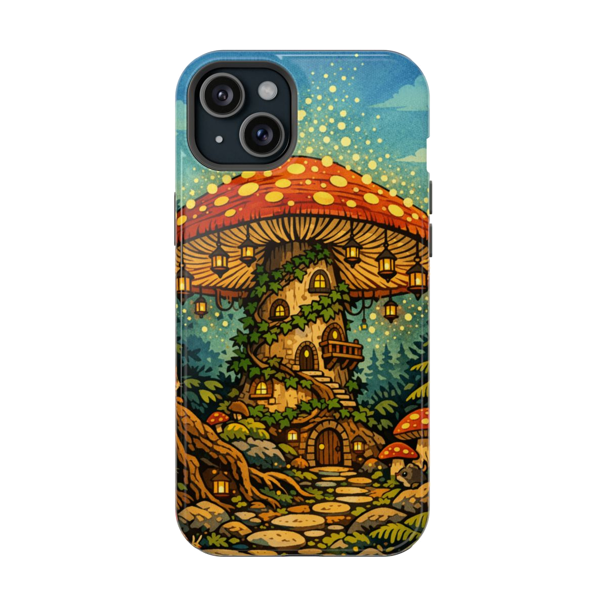 Enchanted Mushroom Haven Phone Case - iPhone 15 Plus