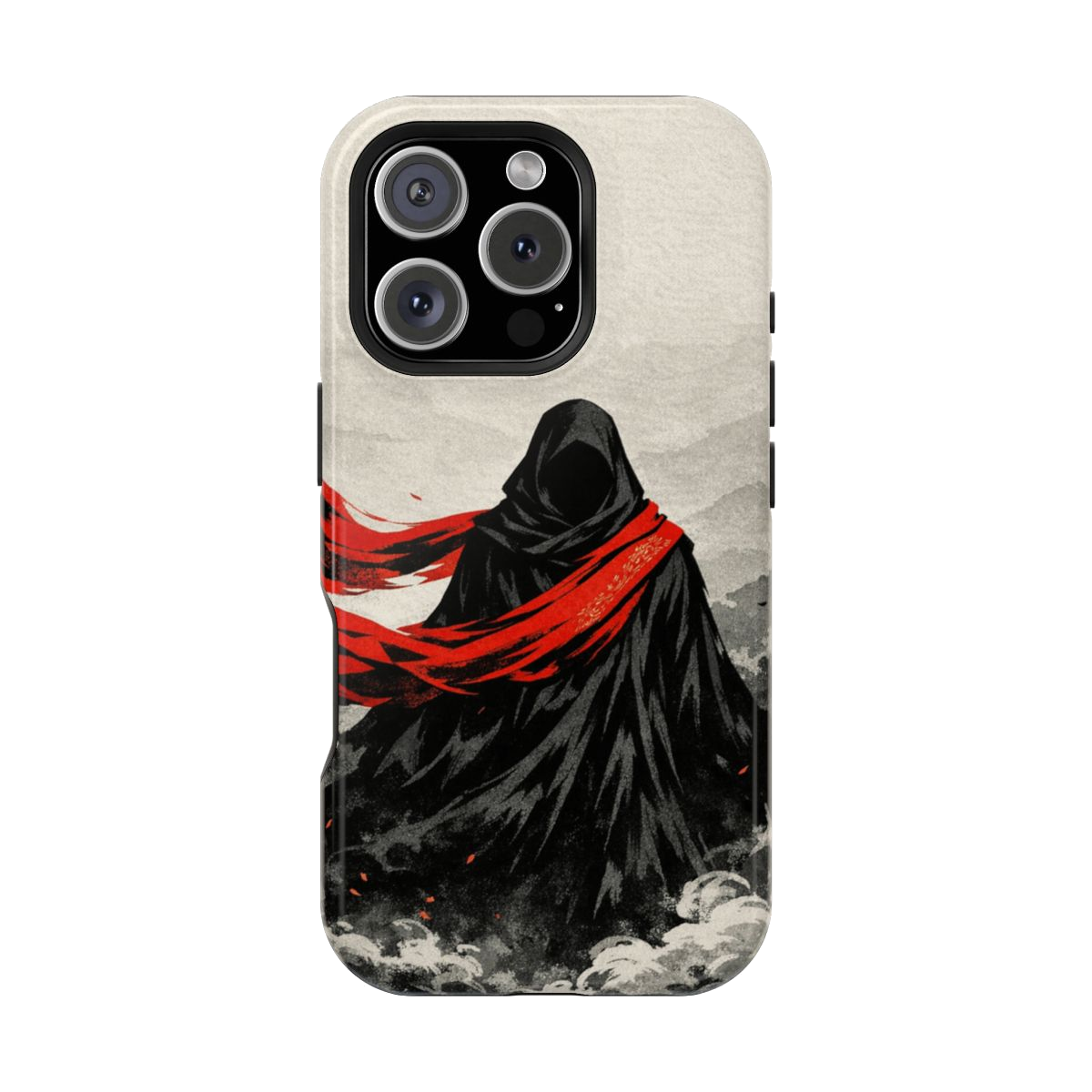 Crimson Veil Essence Phone Case - iPhone 16 Pro
