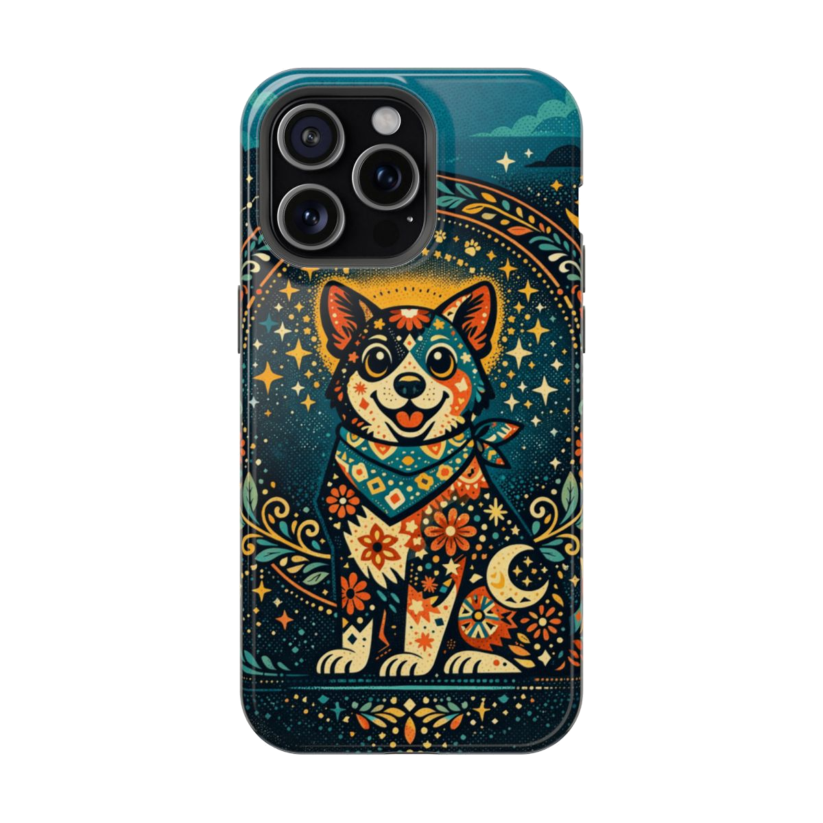 Playful Pup Illustration Phone Case - iPhone 15 Pro Max
