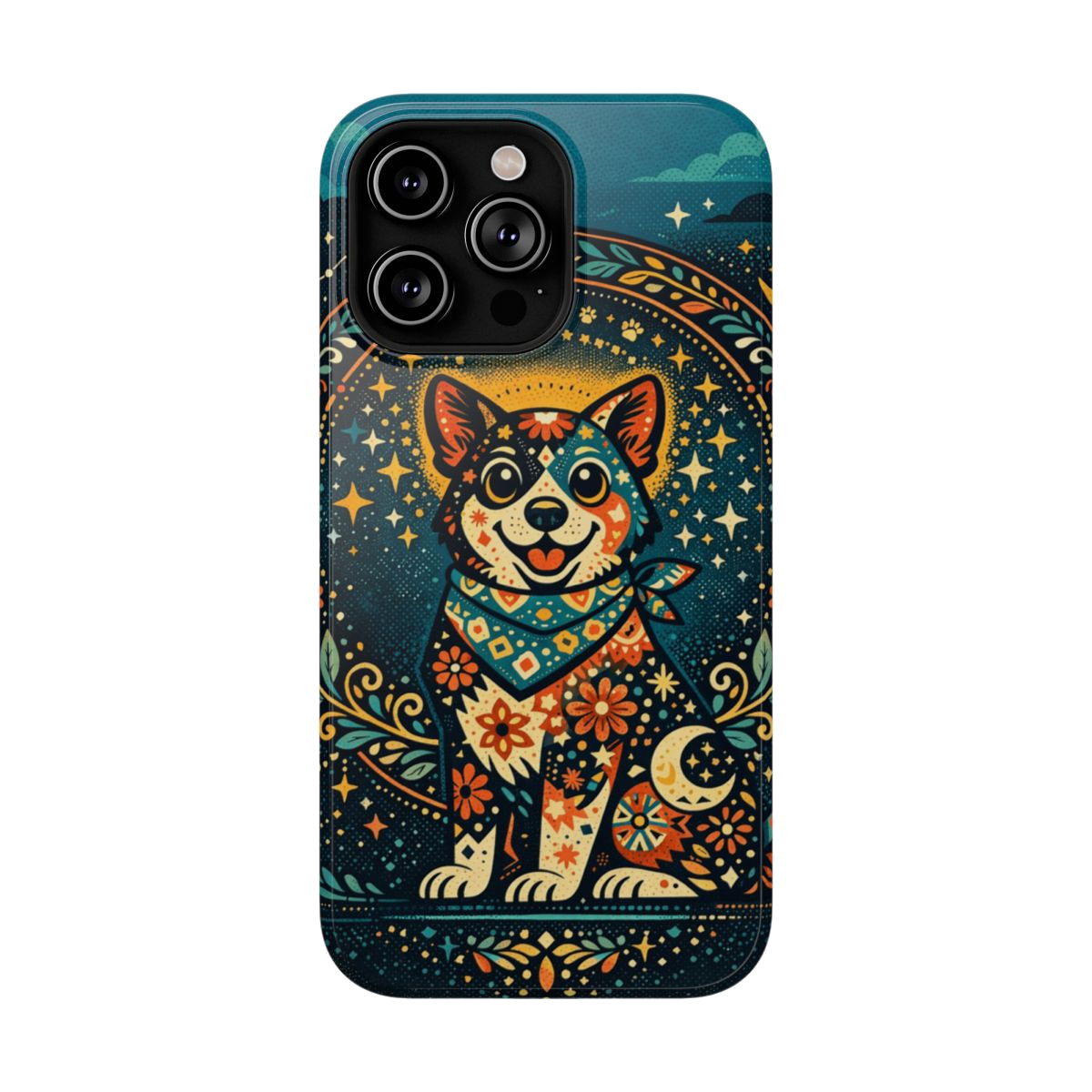 Playful Pup Illustration Phone Case - iPhone 14 Pro Max