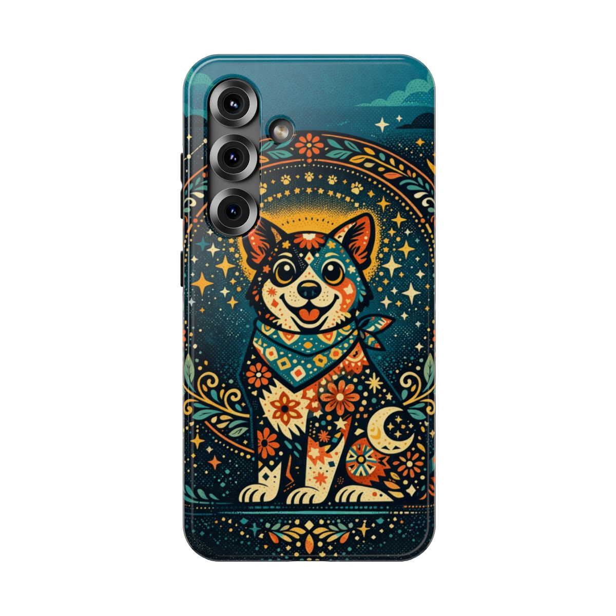 Playful Pup Illustration Phone Case - Samsung Galaxy S25