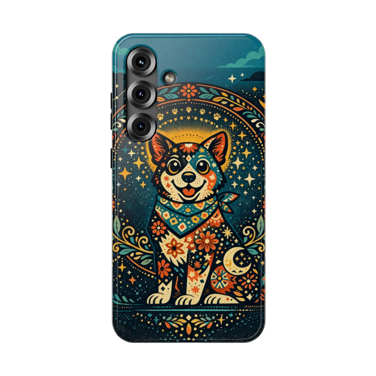 Playful Pup Illustration Phone Case - Samsung Galaxy S25 Plus