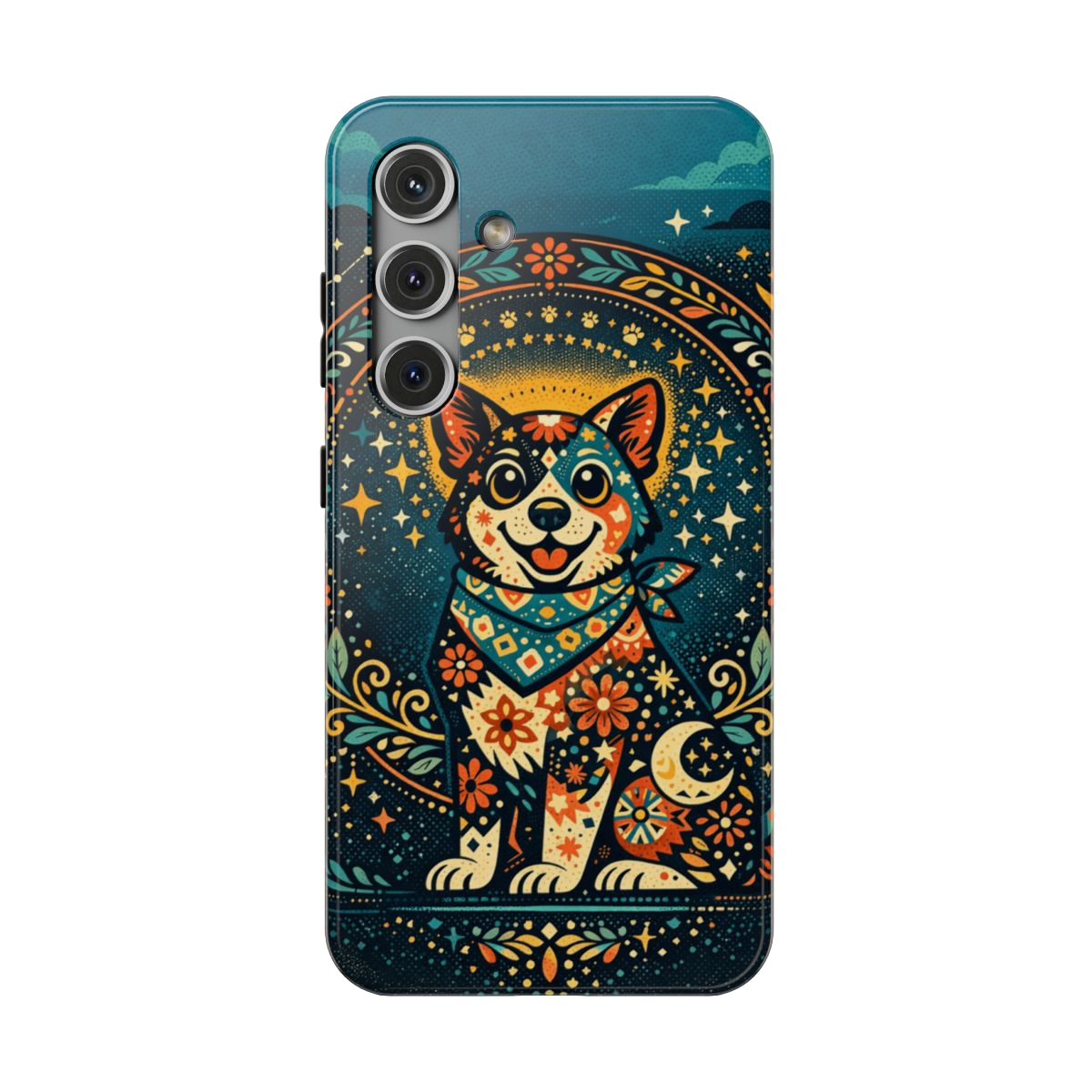 Playful Pup Illustration Phone Case - Samsung Galaxy S24