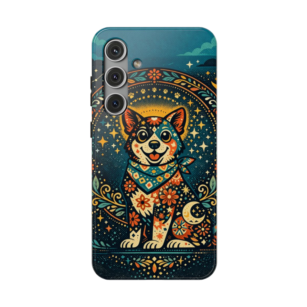 Playful Pup Illustration Phone Case - Samsung Galaxy S24 Plus