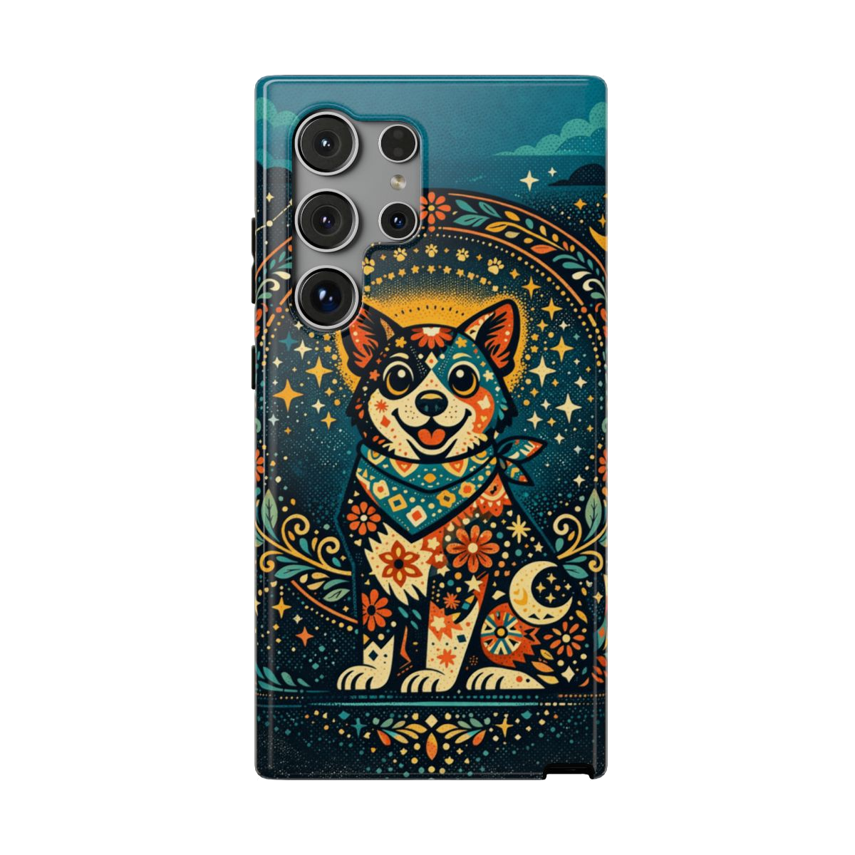Playful Pup Illustration Phone Case - Samsung Galaxy S24 Ultra