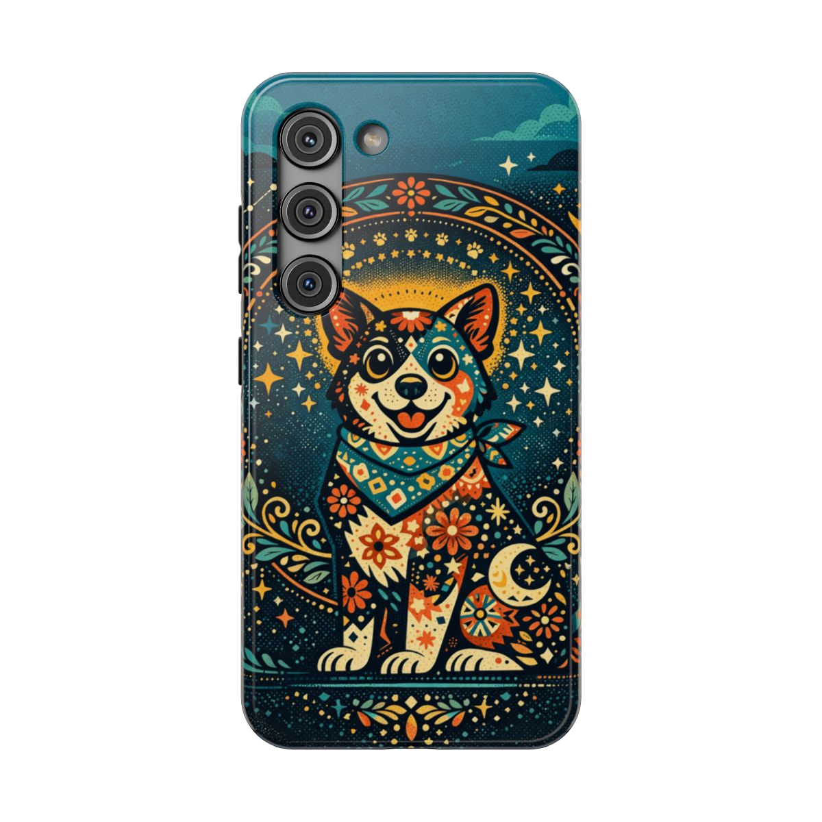 Playful Pup Illustration Phone Case - Samsung Galaxy S23