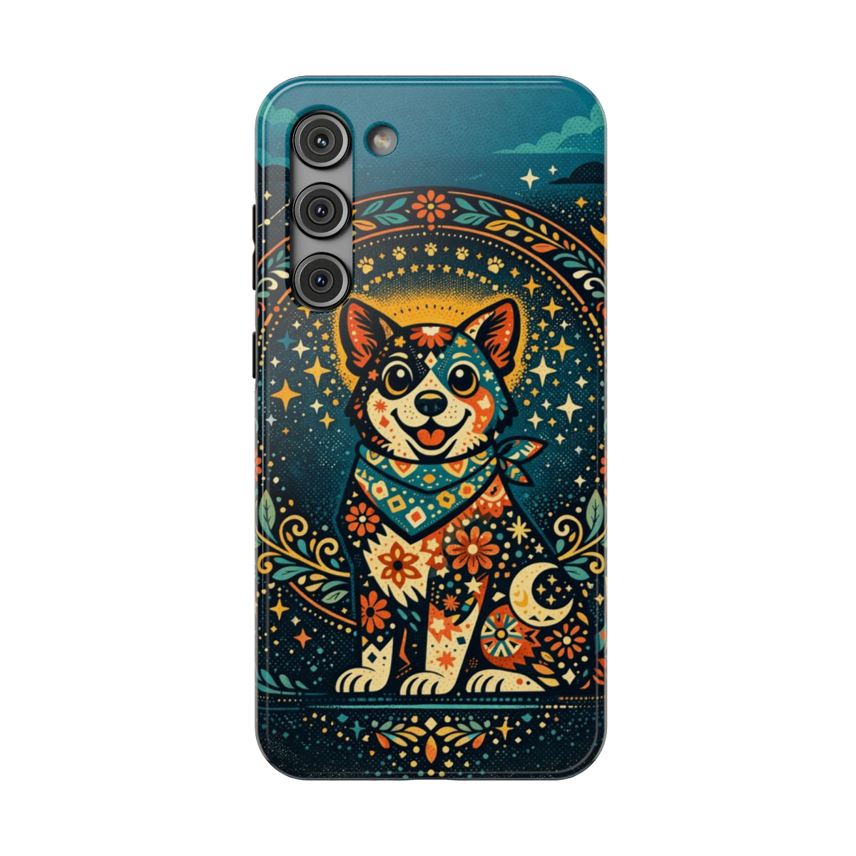 Playful Pup Illustration Phone Case - Samsung Galaxy S23 Plus