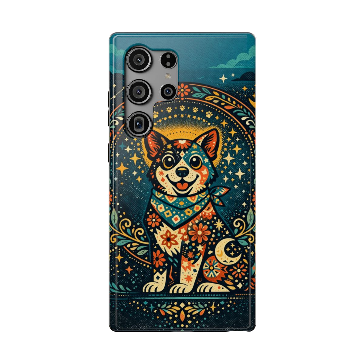 Playful Pup Illustration Phone Case - Samsung Galaxy S23 Ultra