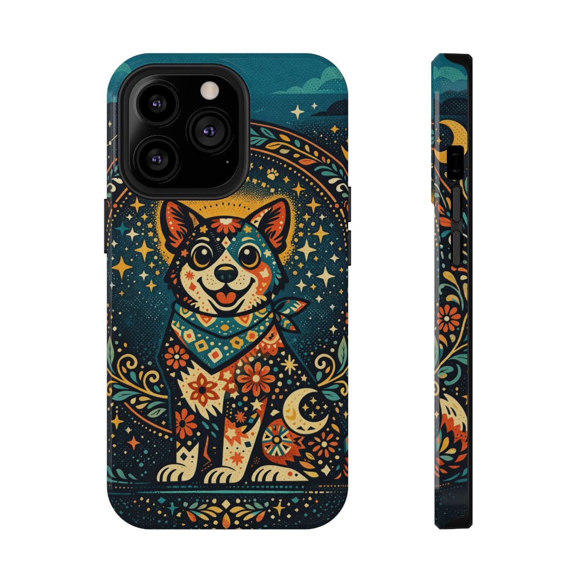 Playful Pup Illustration Phone Case - iPhone 13 Pro