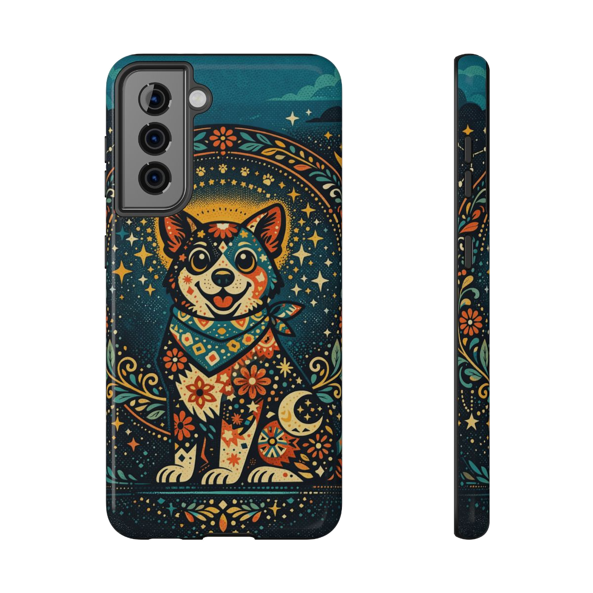 Playful Pup Illustration Phone Case - Samsung Galaxy S21