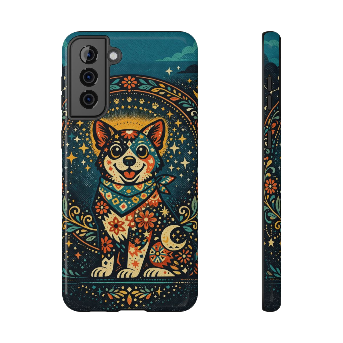 Playful Pup Illustration Phone Case - Samsung Galaxy S21 Plus