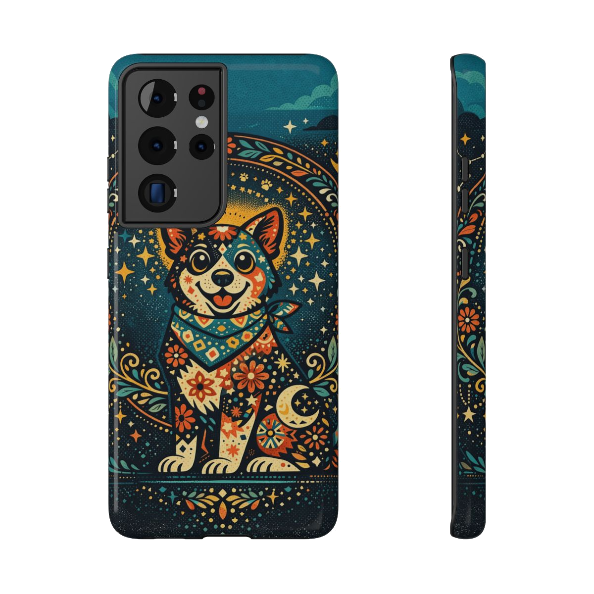 Playful Pup Illustration Phone Case - Samsung Galaxy S21 Ultra