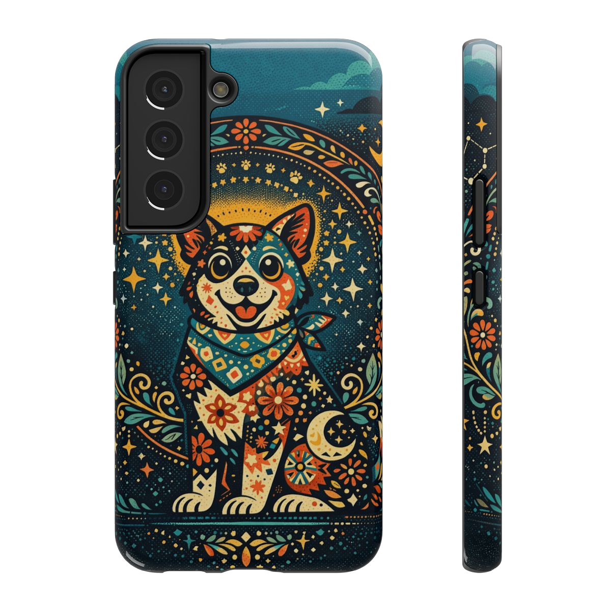Playful Pup Illustration Phone Case - Samsung Galaxy S22
