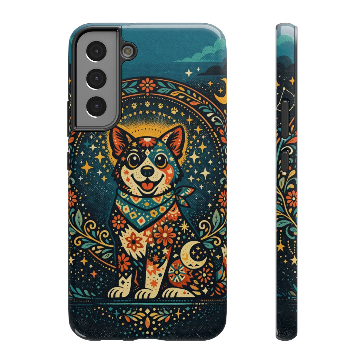 Playful Pup Illustration Phone Case - Samsung Galaxy S22 Plus