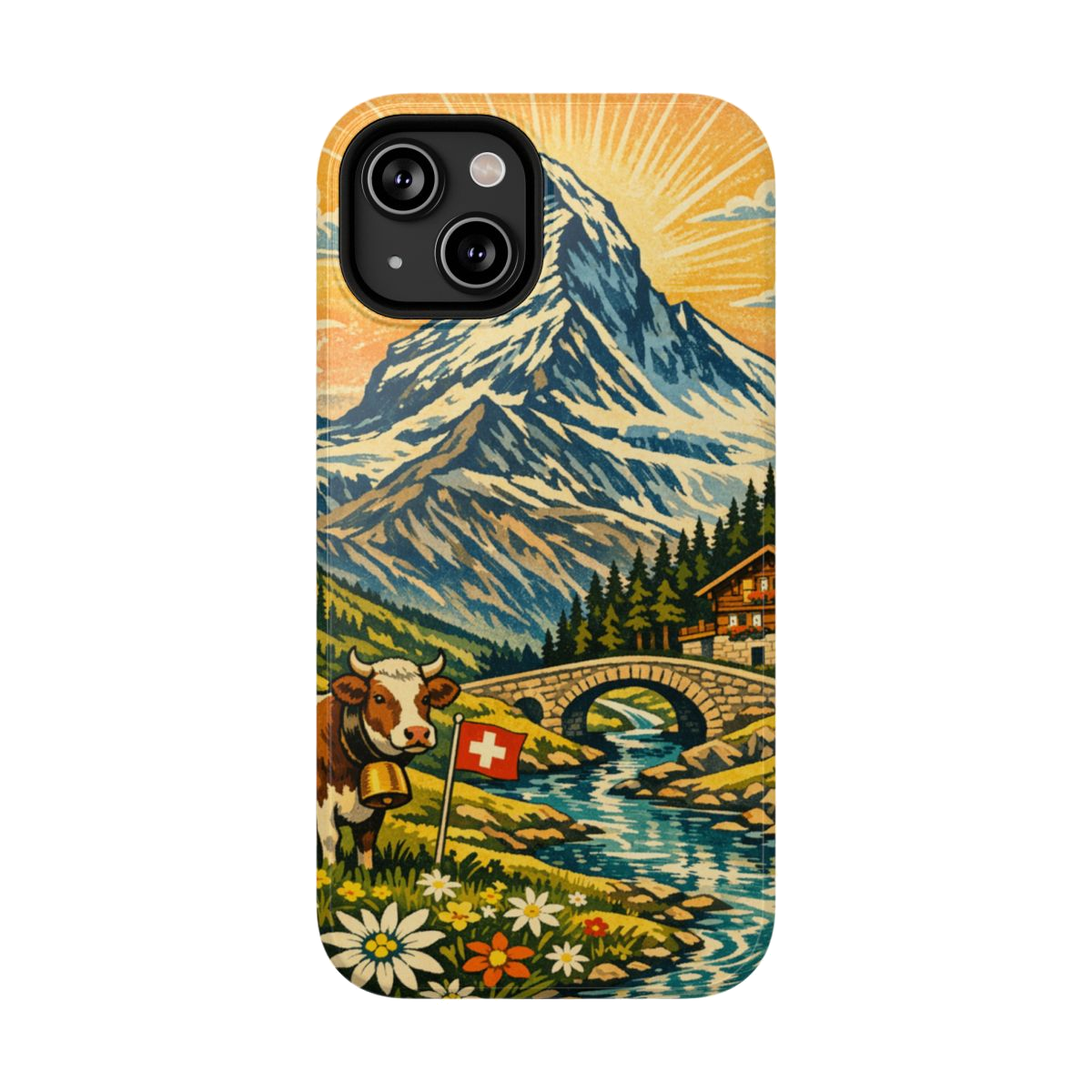 Alpine Adventure Art Phone Case - iPhone 14