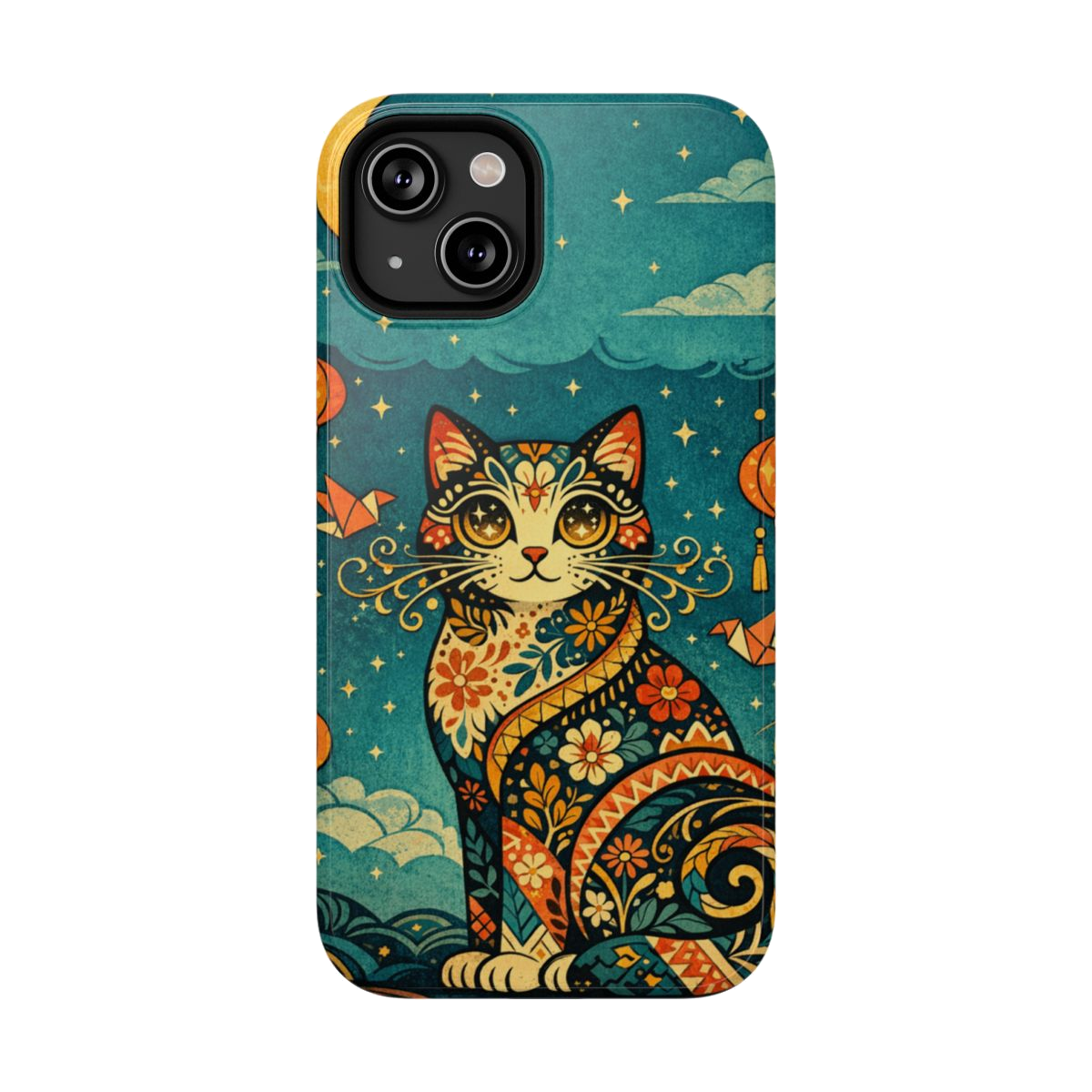Celestial Cat Charm Phone Case - iPhone 14