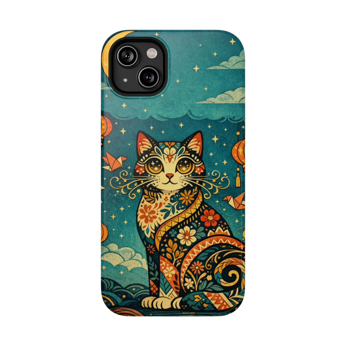 Celestial Cat Charm Phone Case - iPhone 14 Plus