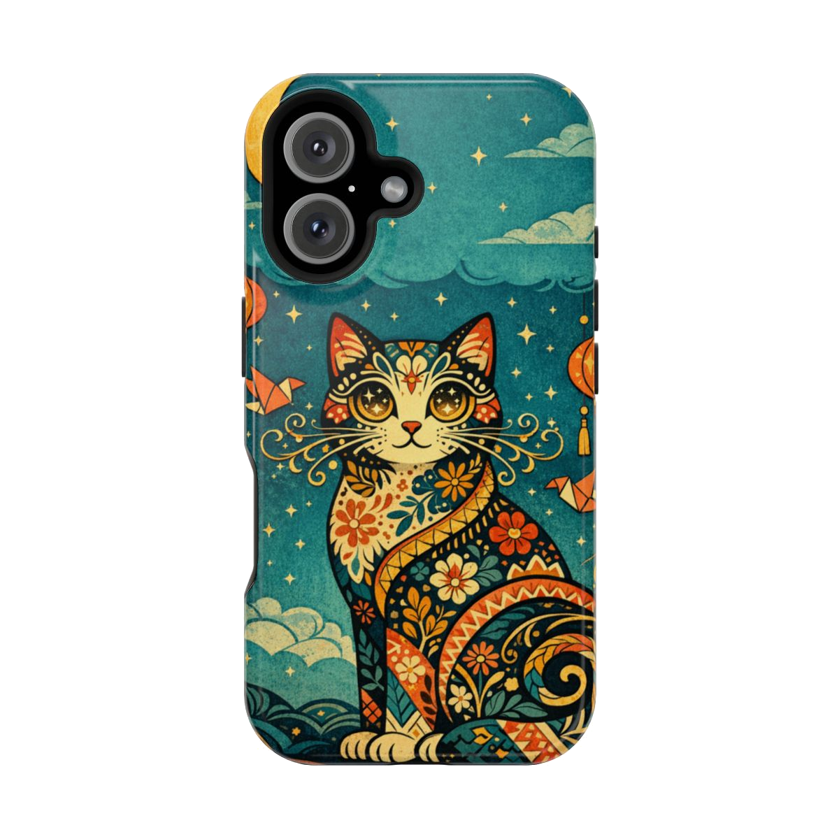 Celestial Cat Charm Phone Case - iPhone 16