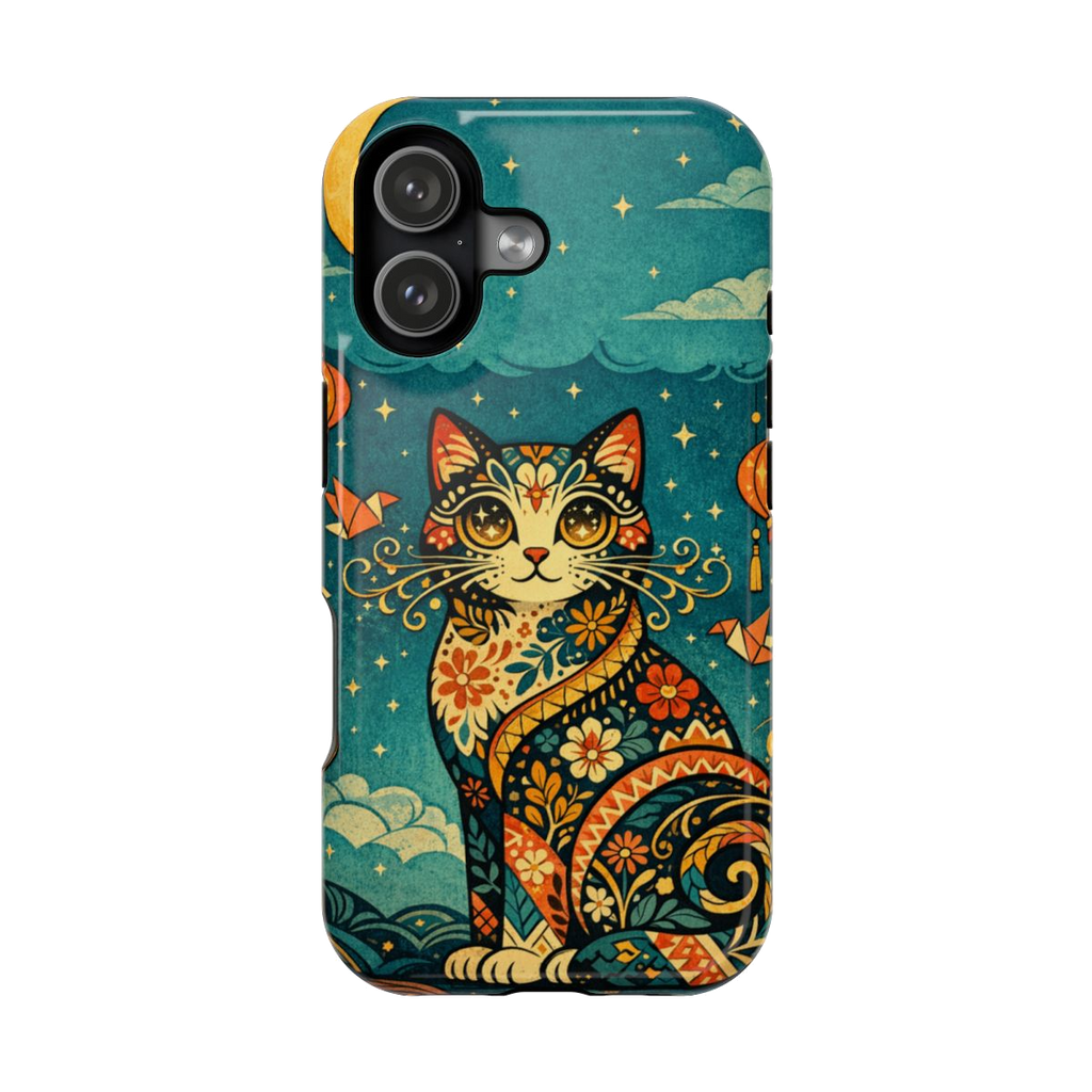Celestial Cat Charm Phone Case - iPhone 17