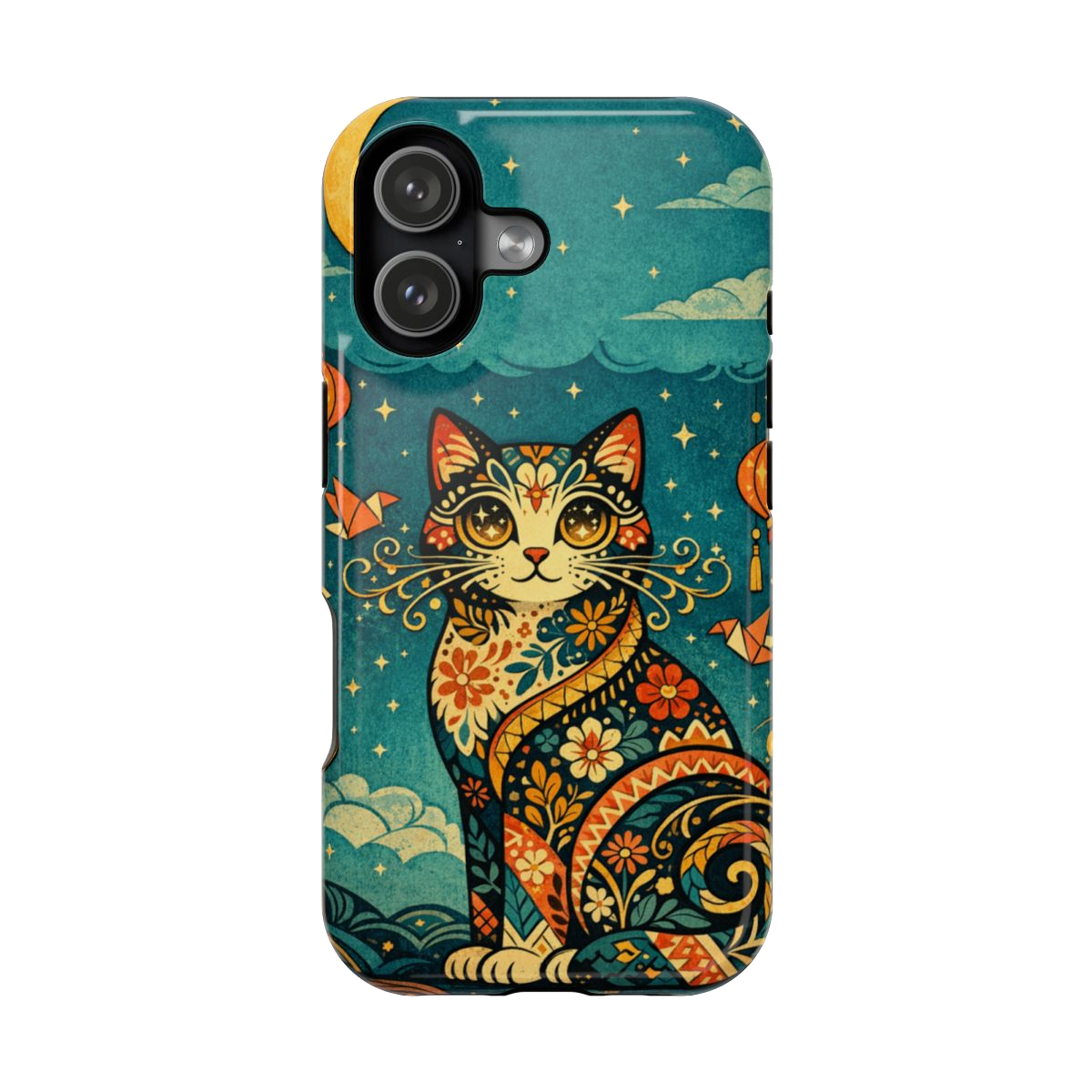 Celestial Cat Charm Phone Case - iPhone 17