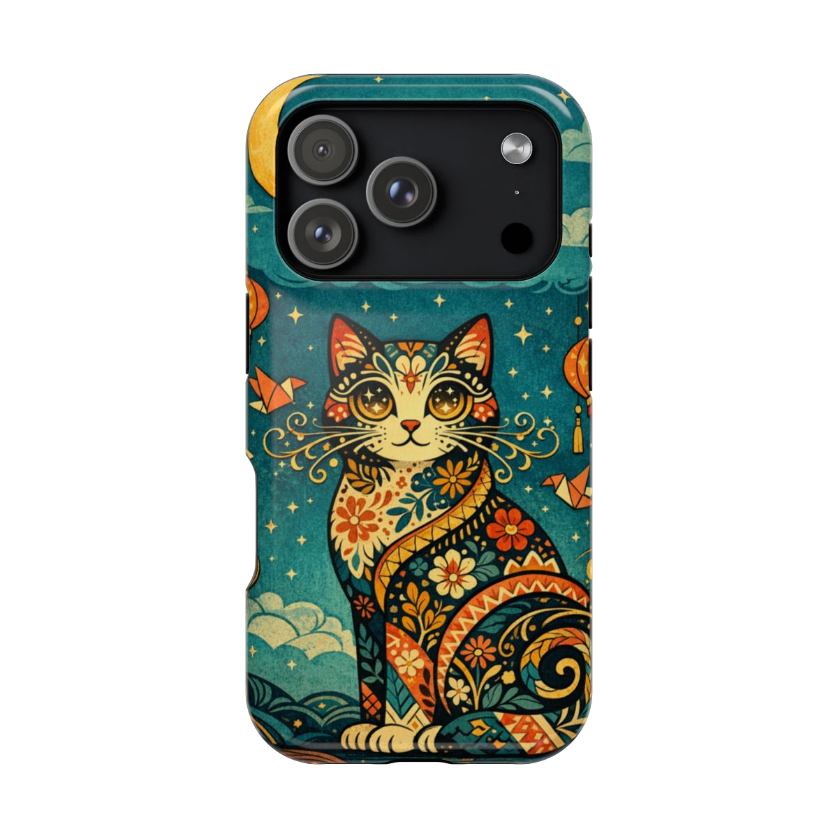 Celestial Cat Charm Phone Case - iPhone 17 Pro