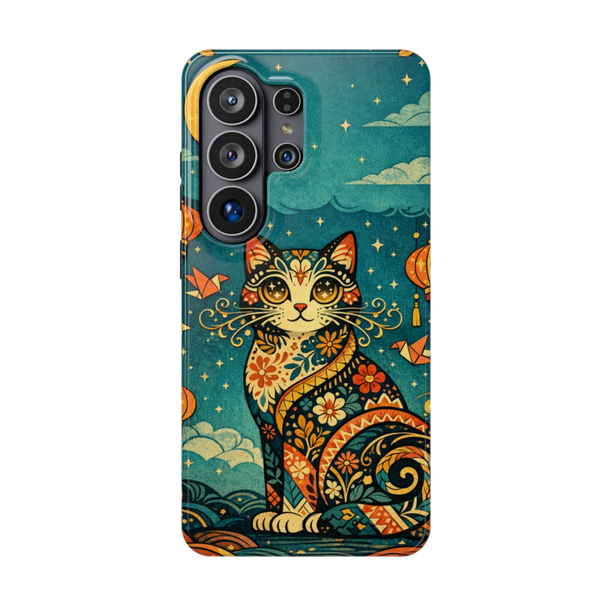 Celestial Cat Charm Phone Case - Samsung Galaxy S26 Ultra