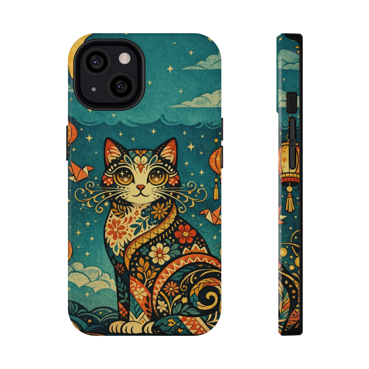 Celestial Cat Charm Phone Case - iPhone 13