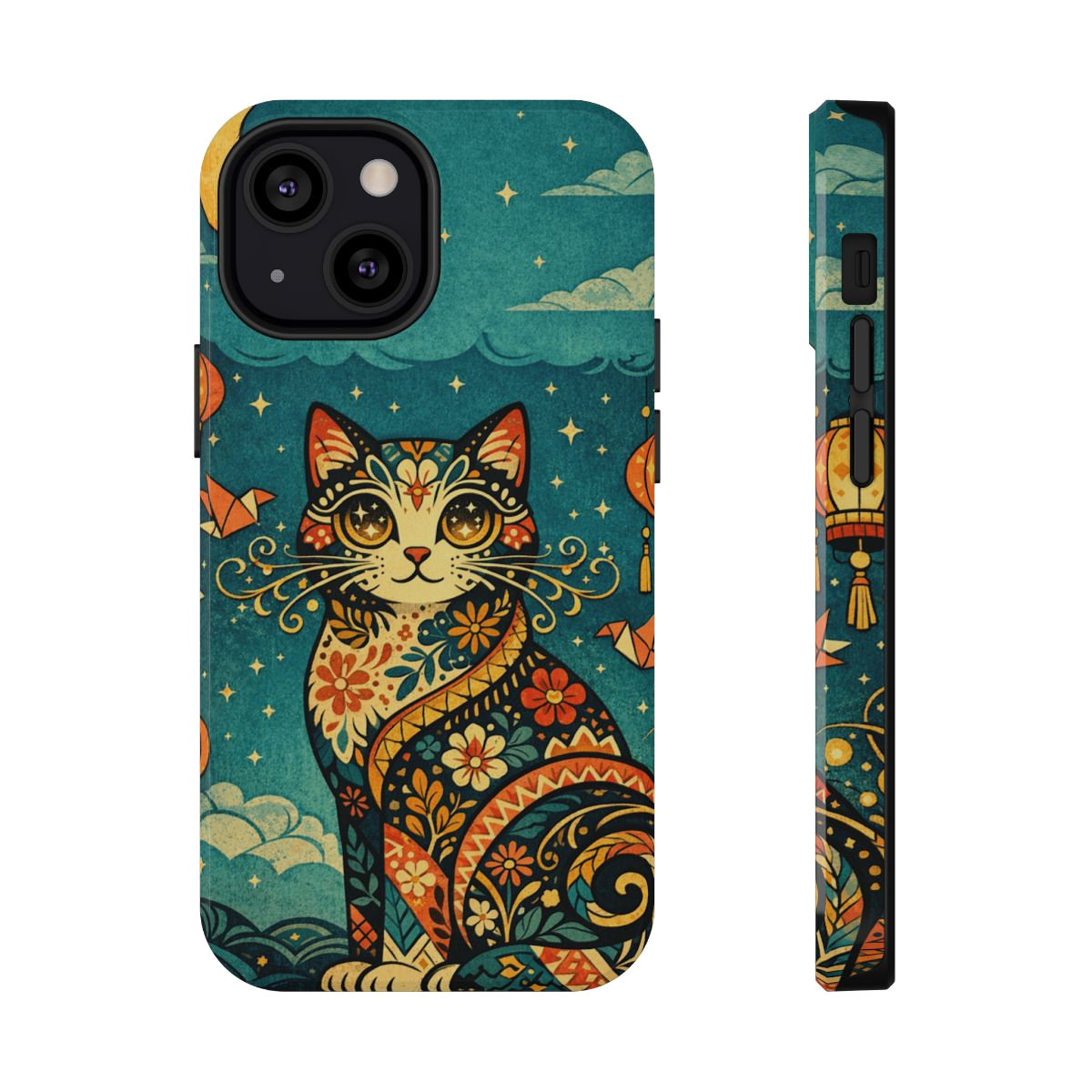Celestial Cat Charm Phone Case - iPhone 13 Mini