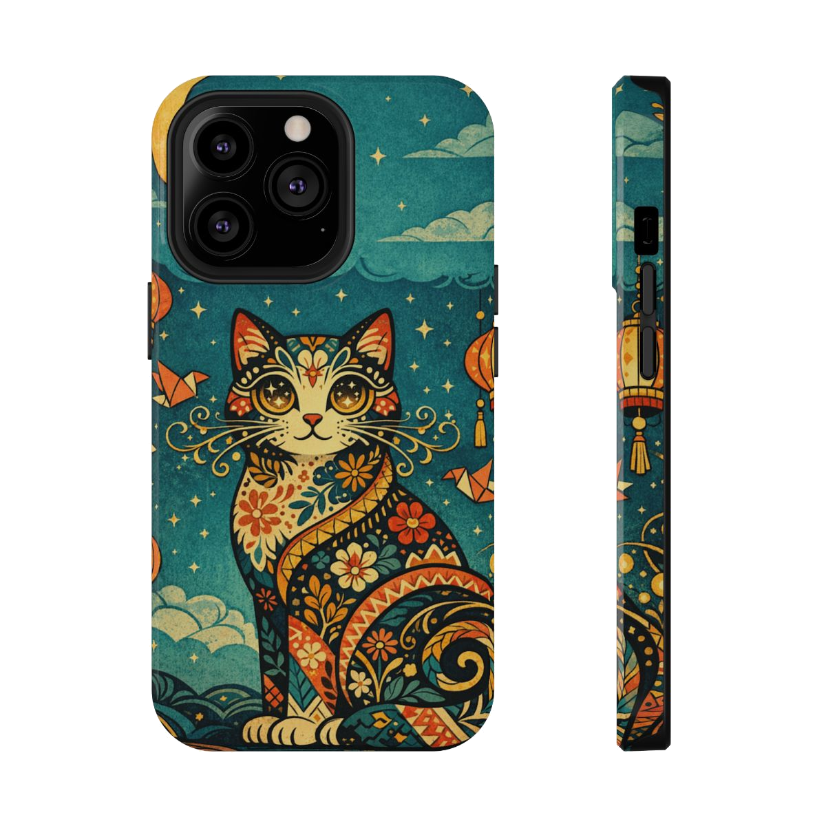 Celestial Cat Charm Phone Case - iPhone 13 Pro