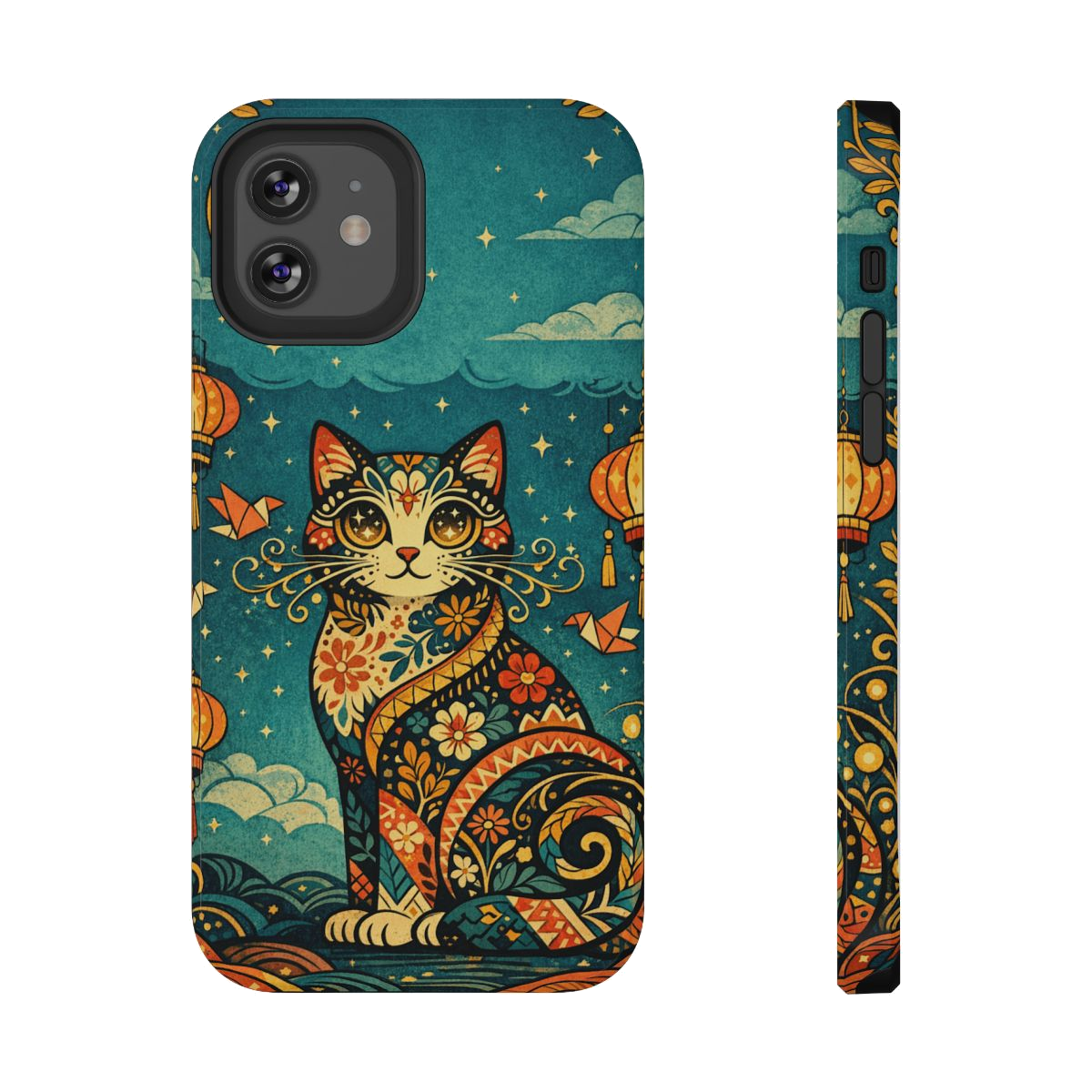 Celestial Cat Charm Phone Case - iPhone 12
