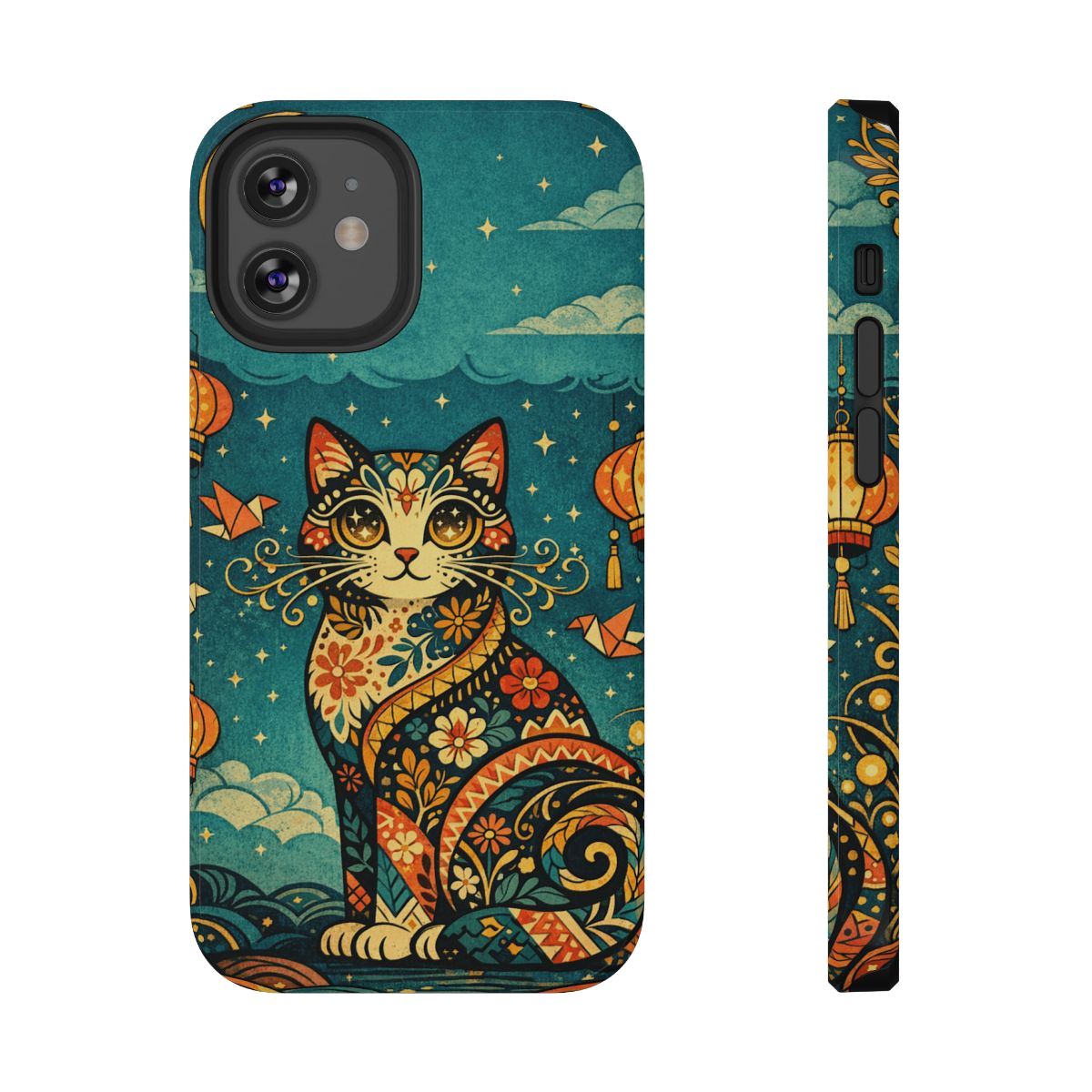 Celestial Cat Charm Phone Case - iPhone 12 Mini
