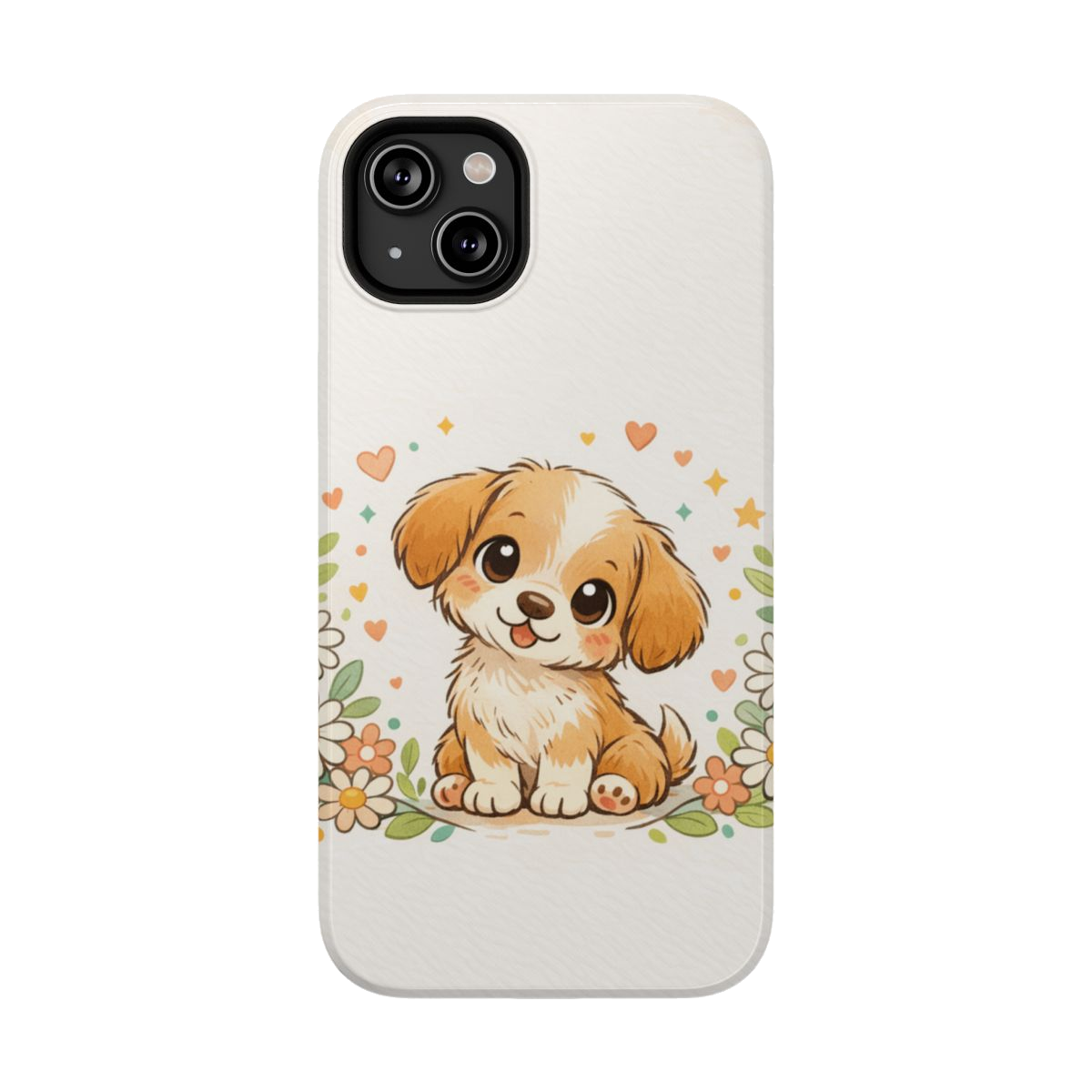 Whimsical Pup Delight Phone Case - iPhone 14 Plus