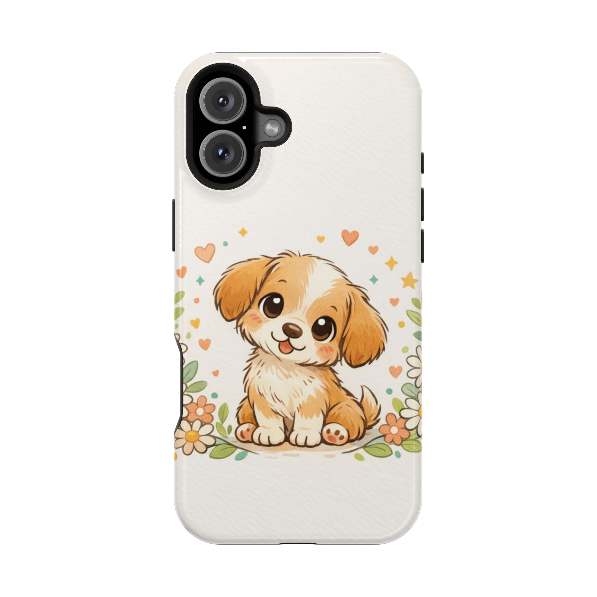 Whimsical Pup Delight Phone Case - iPhone 16 Plus