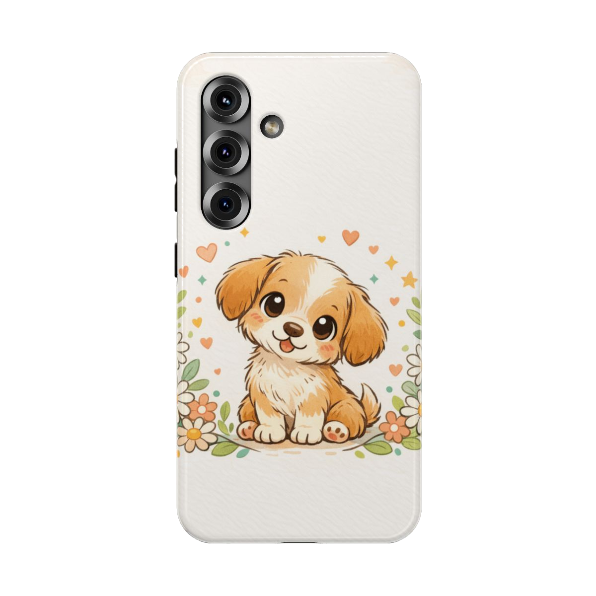 Whimsical Pup Delight Phone Case - Samsung Galaxy S25