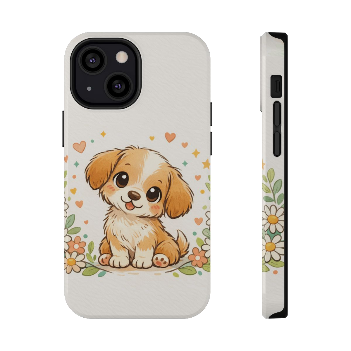 Whimsical Pup Delight Phone Case - iPhone 13 Mini