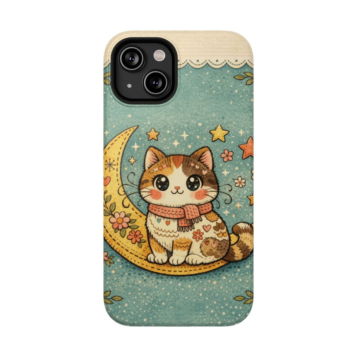 Celestial Cuddle Cat Phone Case - iPhone 14