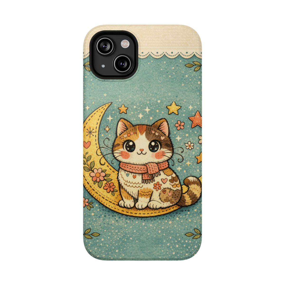 Celestial Cuddle Cat Phone Case - iPhone 14 Plus