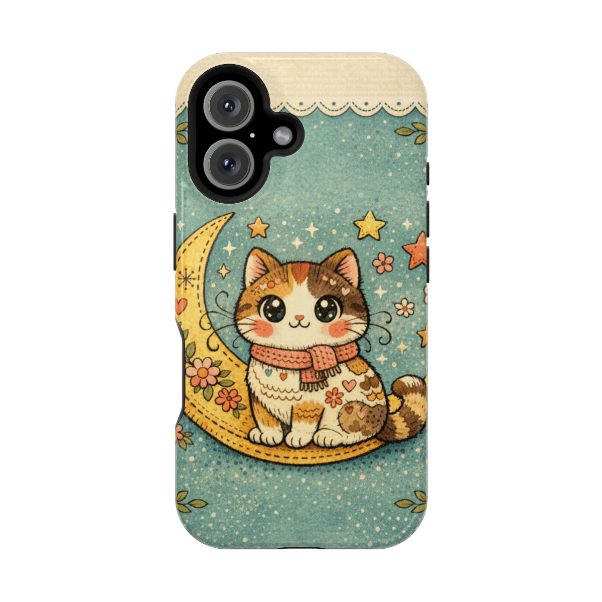 Celestial Cuddle Cat Phone Case - iPhone 16