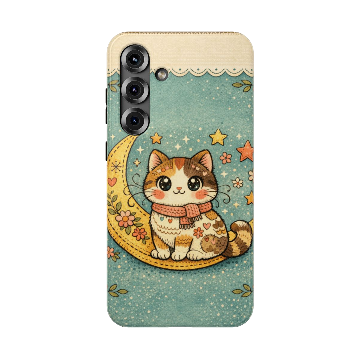 Celestial Cuddle Cat Phone Case - Samsung Galaxy S25 Plus