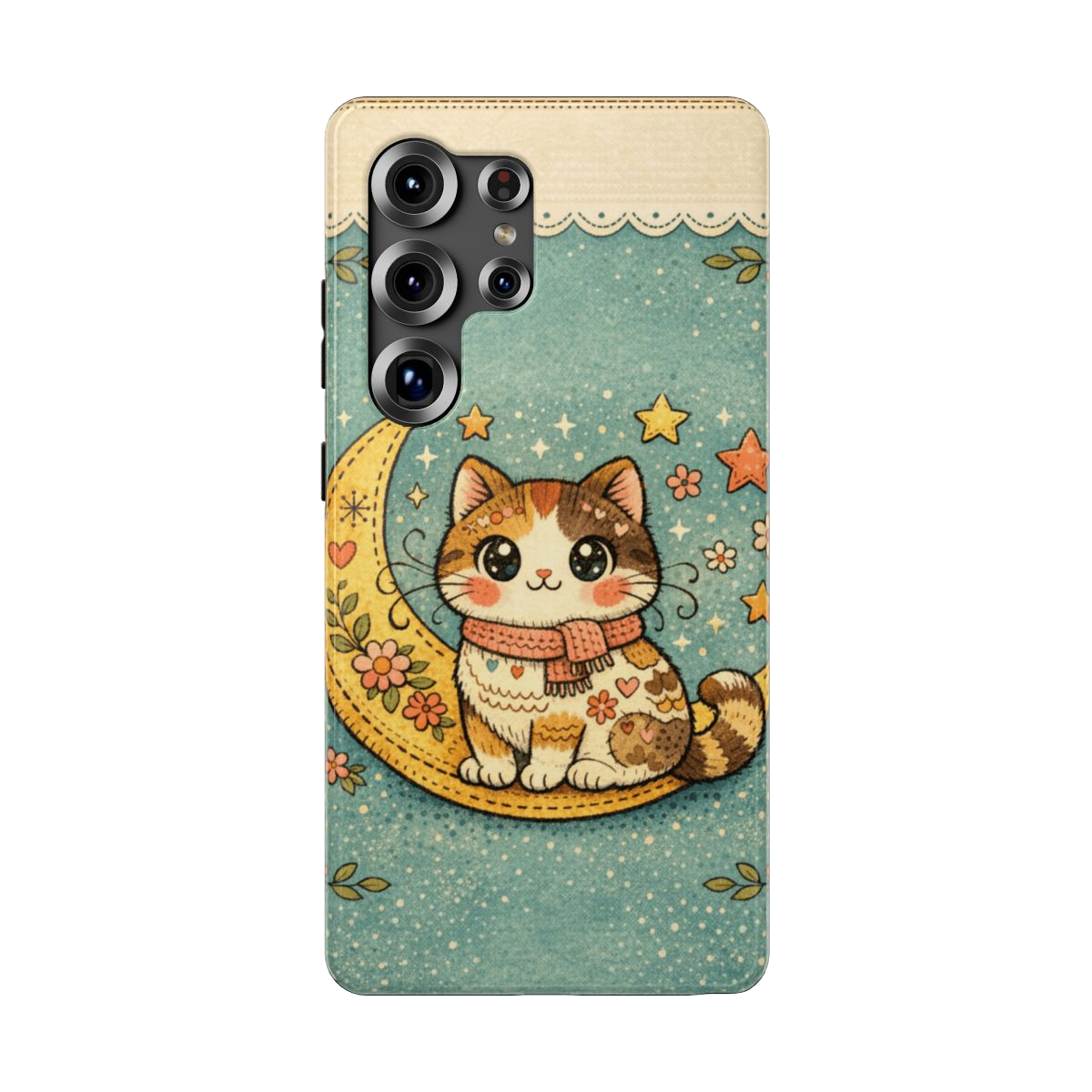 Celestial Cuddle Cat Phone Case - Samsung Galaxy S25 Ultra