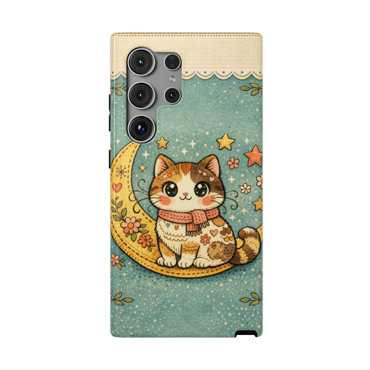 Celestial Cuddle Cat Phone Case - Samsung Galaxy S24 Ultra